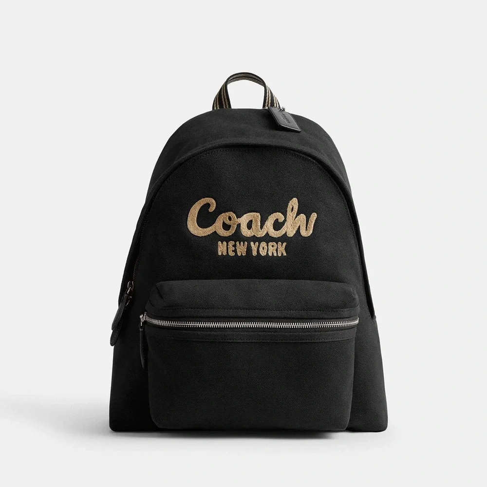 COACH Large Cargo Backpack Bag Black NWT - Picture 8 of 9